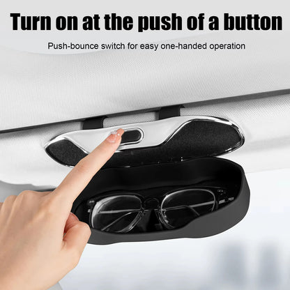 🔥 SPECIAL OFFER: Get 50% Off 🕶️ Smart Glasses Storage - One-Handed Use, Focus on Driving! 🚘