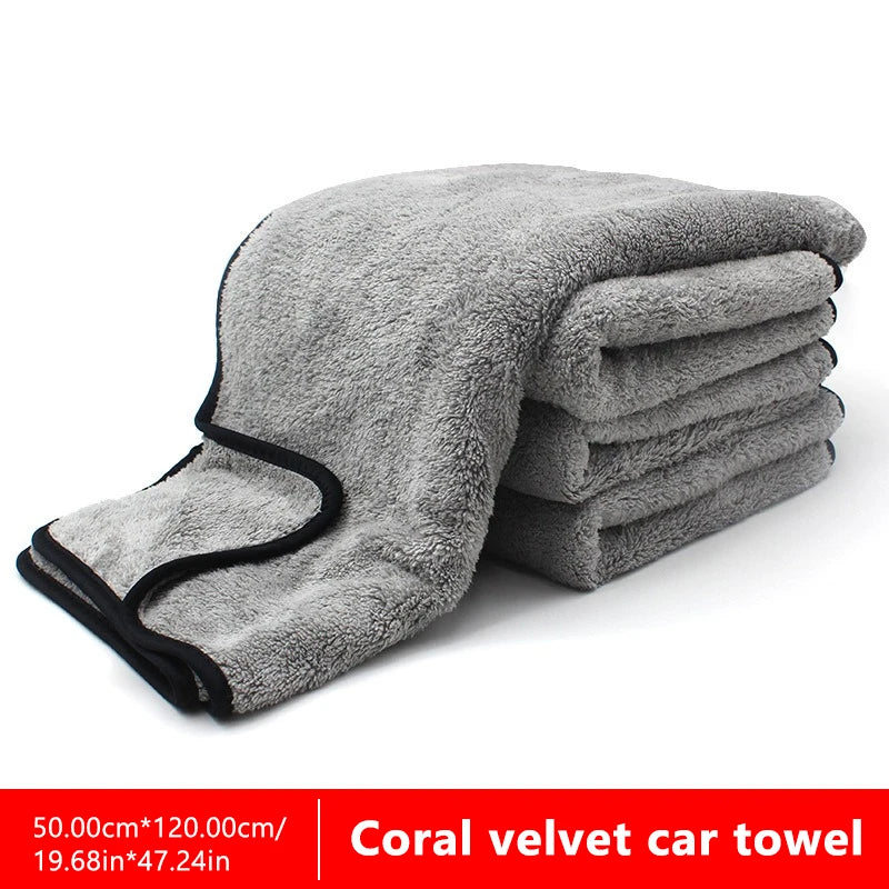 🔥 25% OFF🚗SEAMETAL Car Cleaning Towel Upgraded Microfiber Ultra-Soft Auto Wash Towels Super Absorbent Scratch-Free Drying Cloth